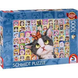 Schmidt Spiele Пъзел Schmidt от 1000 части - Котешка физиономия (59759)