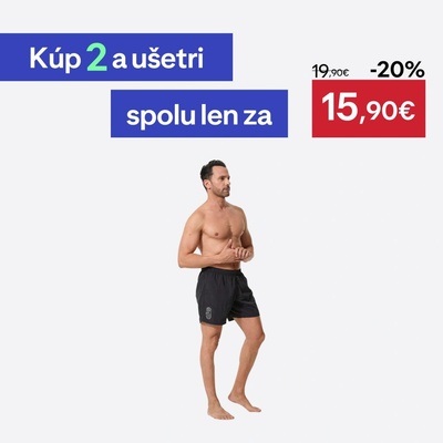 Decathlon pánske šortkové plavky Basic čierne
