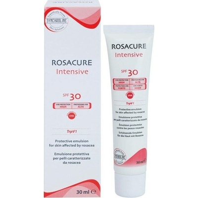 Synchroline Rosacure Intensive ochranná emulze pro citlivou pleť se sklonem ke zčervenání SPF 30 TrpV1 UVA and UVB Filters Parabens and Fragrance Free 30 ml – Hledejceny.cz