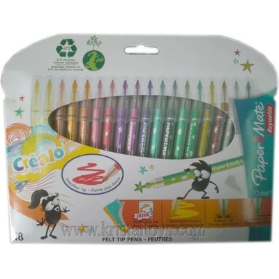 Флумастри Papermate Crealo, 18 цвята