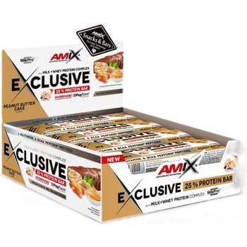 Amix Nutrition Exclusive Protein Bar [12 x 85 грама] Торта с фъстъчено масло