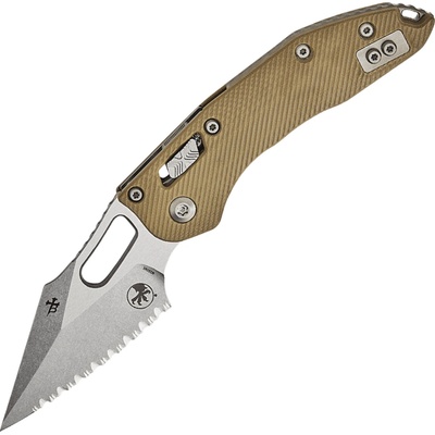 Microtech STITCH RAM LOK S/E STONEWASH FULL SERRATE FLUTED G-10 TAN 169RL-12FLGTTA