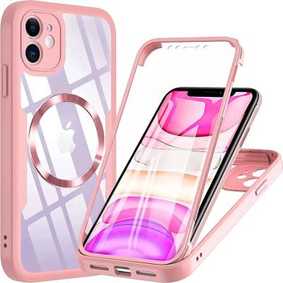 Techsuit Калъф за iPhone 11 + калъф - ColorVerse 360 MagSafe MagSafe Series - розов