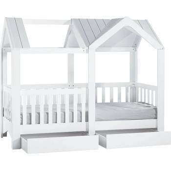 Carmen Детско легло къща Монтесори miami 100 х 200 - бяло (3575112)