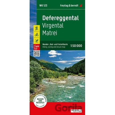 Freytag&Berndt WK 123 Defereggental, Virgental, Matrei 1: 50 000