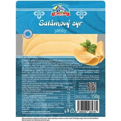 Koliba Salámový syr plátky 150 g