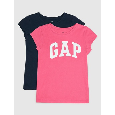 GAP Детска тениска с лого, 2 броя GAP GAP | Mnogotsveten | Момичешки | L