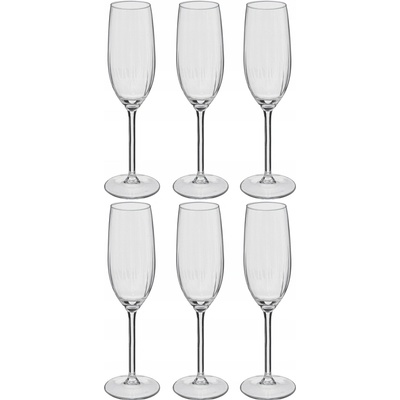 Secret De Gourmet Skleničky na martini skleničky na šampaňské bezbarvé 6 x 210 ml