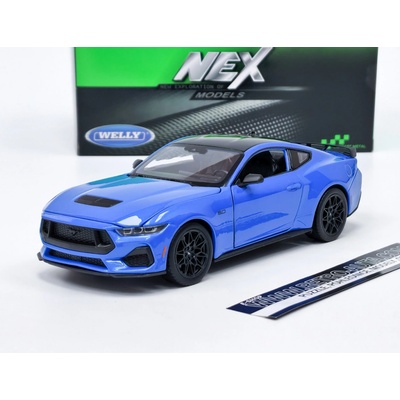 WELLY Ford Mustang 2024 Modrá 1:24