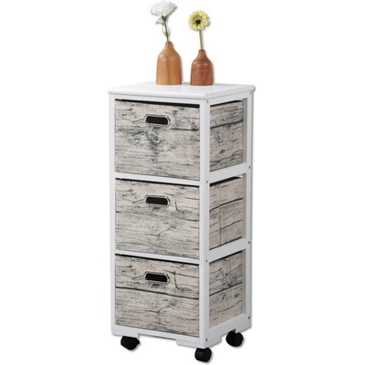 KESPER Kesper, Pojazdný regál s 3 boxmi 78 x 32 x 31 cm