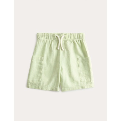 Marks & Spencer Карго къси панталони от ленена смес (2-8 години) Marks & Spencer зелено Marks & Spencer | Zelen | Момчешки | 5-6 години