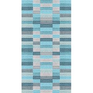 Vitaus Син килим подходящ за пране 50x80 cm Hali - Vitaus (CMN-KUCUK-KUTU-MAVI-50x80)