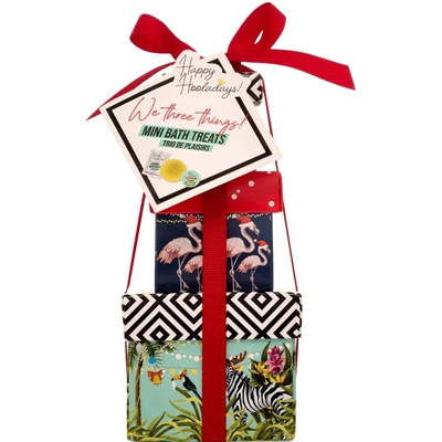 Dirty Works Подаръчен комплект Happy Hooladays Mini Bath Treats, 3 части