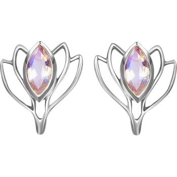 Silenti Jewelry Сребърни обеци "Лотос