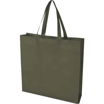 Nákupná taška EcoSeal s klinom z GRS recyklovanej netkanej textílie, Lesná zelená