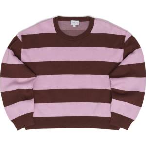 MAZINE Дамски пуловер Mazine Women's Striped Jacquard Knit Jumper - Deep Mahogany / Orchid - размер XXL (117-3237-0116)