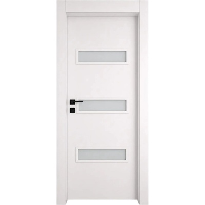 EUROSTILL Интериорна врата с каса EUROSTILL MILANO с остъкление TW 78x205 cm Бяло (DMTW20578W150/S)