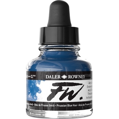 Daler Rowney FW Акрилно мастило Prussian Blue Hue 29, 5 ml 1 бр (160029134)