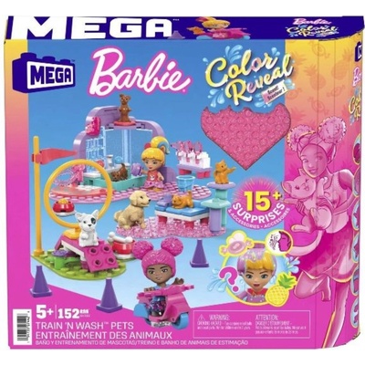 MEGA BLOKS Mega Construx Barbie Color Reveal Trénuj a pečuj o mazlíčky – Zboží Dáma