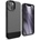 elago Glide Case - удароустойчив силиконов (TPU) калъф за iPhone 13 (тъмносив-черен)