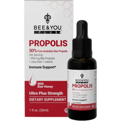 Bee&You Propolisový extrakt 50 % s raw medem 30 ml