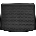 LEMENT Element precisely fitting premium anti-slip boot mat suitable for Skoda Karoq | 2017-Present | upper loading floor | 100% custom-fit anti-slip car mat, rubber car mat - SKODA