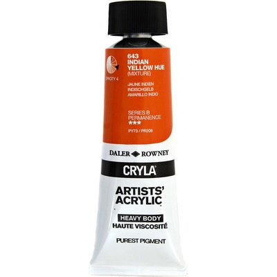 Daler-Rowney Cryla Artists’ АКРИЛНА боя Indian Yellow Hue 75 ml 1 бр (125075643)