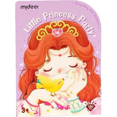 MiDeer Dětské třpytivé samolepky na nehty Princeznina párty 180ks