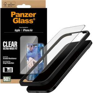 Panzer - Ултраширок протектор за екран с EasyAligner - iPhone 17 Air - Черен