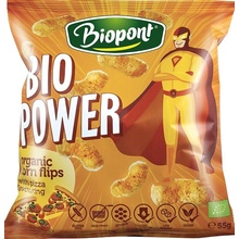 Biopont Bio Power Bezlepkové Kukuričné chrumky s príchuťou pizza 55 g