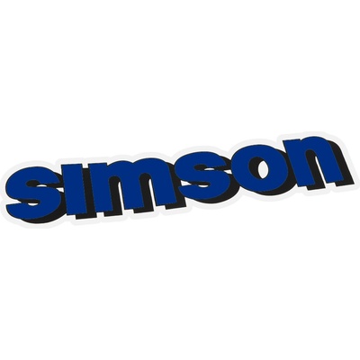 Nálepka nádrže, MODRÁ - Simson