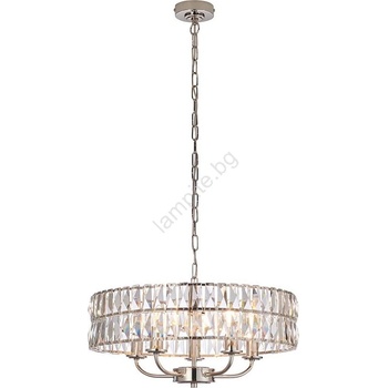 Endon Lighting 104467 - Пендел CLIFTON 5xE14/6W/230V лъскав хром/прозрачен (EN0147)