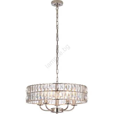 Endon Lighting 104467 - Пендел CLIFTON 5xE14/6W/230V лъскав хром/прозрачен (EN0147)