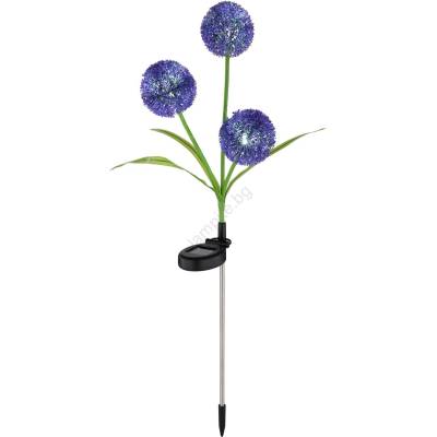 GLOBO 33599P - LED Соларна лампа SOLAR 3xLED/0, 06W/3V 5000K IP44 лилав (GL7385)