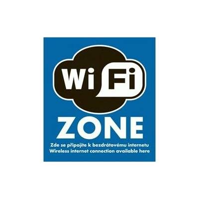 SAMOLEPKA WI-FI ZONE K NALEPENÍ ZEVNITŘ - 529265