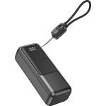 Diva Преносима външна батерия Diva PB-106B, 10000 mAh, USB-C PD 20W, USB-A QC 18W, черна (PB-106B)