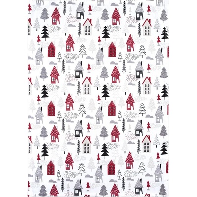 SCANquilt DEKORO polárne domčeky 50x70 cm
