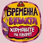 Black Sea Стикер за кола за вътрешно лепене - Бременна в колата, Неда Малчева (18b)