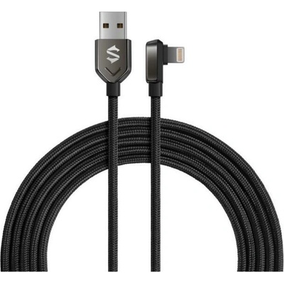 Black Shark BL30-A2L pravouhlý Lightning pletený 2.4A 1,8m
