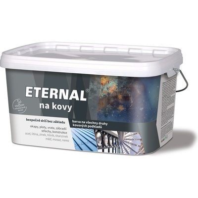 Eternal Na kovy antikorozní barva na kov 5kg Černá 413