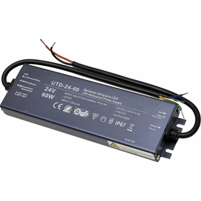 T-LED, LED zdroj 24V 60W UTD-24-60 Záruka 5 let