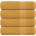 vidaXL Кърпи за душ FROGN 4 бр. Златни 70x140 см 360 г/м2 (136810)