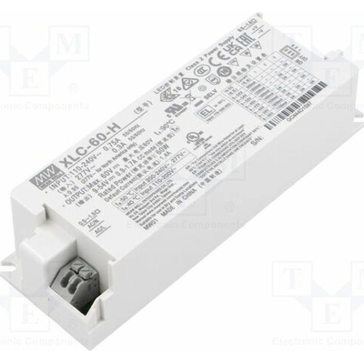 MEAN WELL XLC-60-H Napájecí zdroj: spínaný; LED; 60W; 9÷54VDC; 900mA÷1,7A; 155÷400VDC