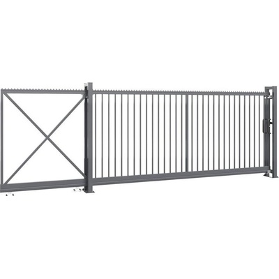 EKOfence Posuvná samonosná brána INDUSTRY ZnPVC 4000x1500mm, antracit, P/Ľ 14159