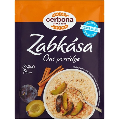 Cerbona Ovsená kaša slivková bez pridaného cukru so sladidlami 50 g