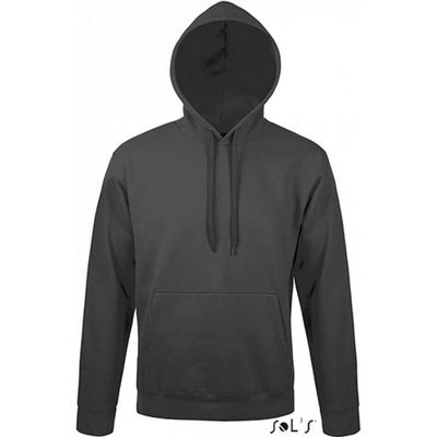 Sol's Přiléhavá unisex klokanka Snake s podšívkou z česaného fleecu šedá tmavá