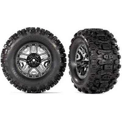 Traxxas колело 2.8", джанта черен хром, гума Sledgehammer (2)