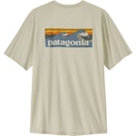 Patagonia Мъжка спортна тениска Patagonia Cap Cool Daily Shirt Boardshort Logo Sport shirt - Dyno White - размер M (216-7988-0213)