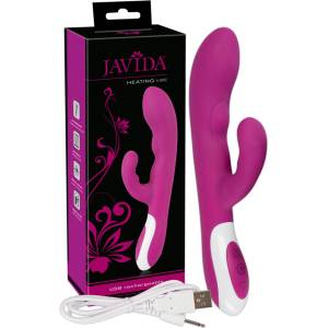 Javida - вибратор клитор стимулатор с подгряване - розов
