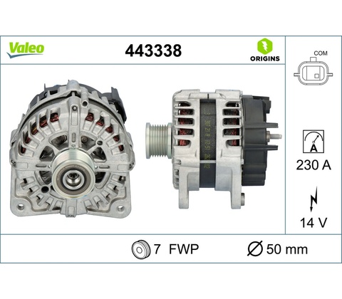 Alternátor VALEO 443338